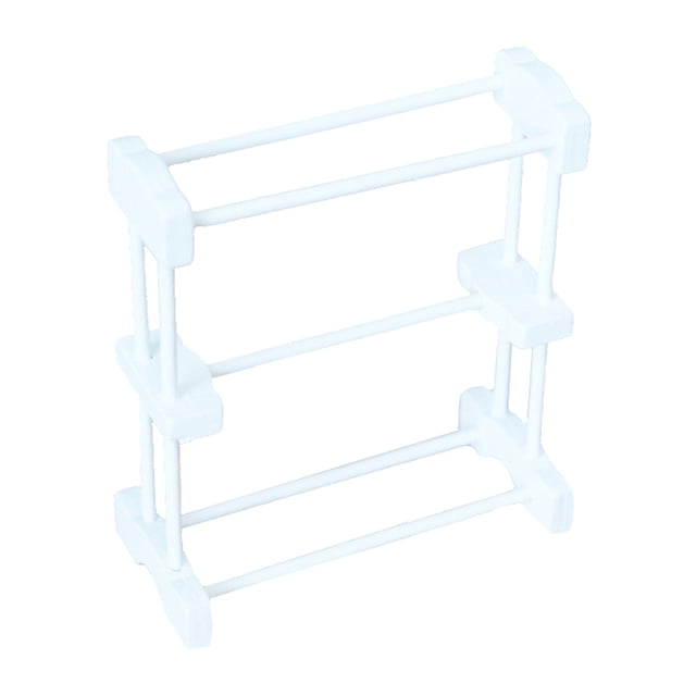 Shisuyan Dollhouse Landscape Miniature Towel Rack Model White 1Set for Photo Prop