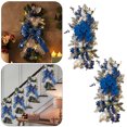thumbnail image 4 of Guirnalda Brillante 2 Uds. Corona Navidad Al Revés Con Tira LED () Azul, 4 of 9