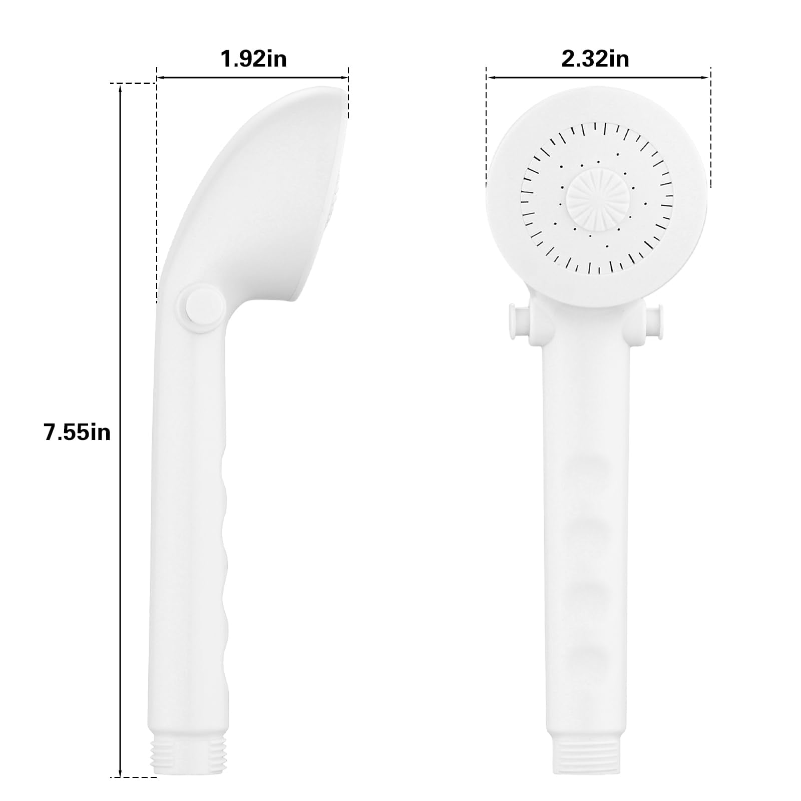 RV Shower Head with Hose, High Flow Shower Head, for RV/Campers, Travel Trailer, Motorhome for Water Saving, with Pause Function and Handheld Shower Head Holder and Hose (White) RV Accessories