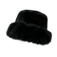 thumbnail image 3 of Sombrero de pescador de invierno, elegante, moderno y grueso, ideal para fiestas y patinaje. Negro, 3 of 9