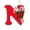 N, variant on Diceymbol Christmas Initial Ornament Acrylic Monogram Hanging Decor 2.5 Inch for Tree