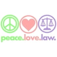 thumbnail image 3 of CafePress - Peace Love Law Mugs - 11 oz Ceramic Mug - Novelty Coffee Tea Cup, 3 of 6