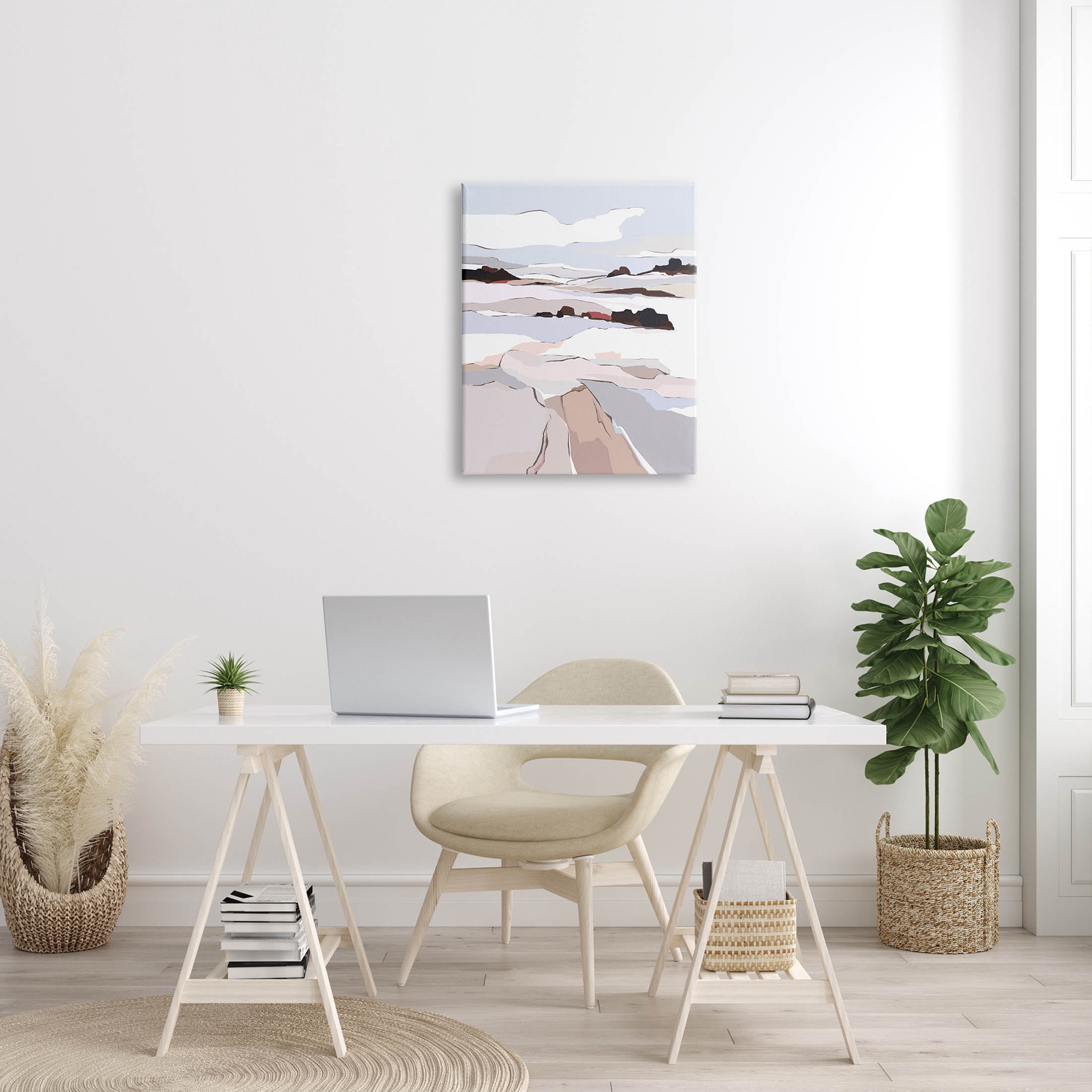 Stupell Industries Winter Mountain Abstract Landscape Graphic Art Gallery Wrapped Canvas Print Wall Art, Design by Nikita Jariwala