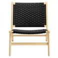 thumbnail image 5 of Side Dining Chair, Black Natural, Wood, Kitchen Cafe Bistro Hospitality Restaurant, Modern Contemporary HB36065, 5 of 9