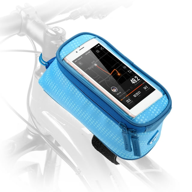Touch screen waterproof front frame top tube bicycle bag hard shell large capacity bicycle front storage bag