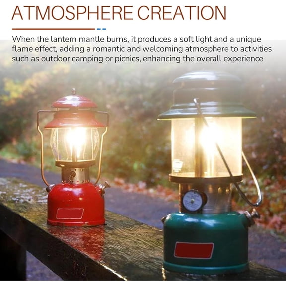 10 Pcs Lantern Mantles and for Coleman Lantern Pump Repair Kit, Compatible with Coleman Outdoor Camping Accessories Propane Fueled Lighting Lanterns Mantles #21 Replacement$$Sport & Recreation Other