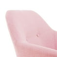 thumbnail image 5 of Adore Decor Roux Mid-Century Modern Fabric Accent Chair with Arms Blush Pink, 5 of 11