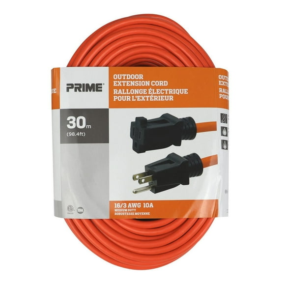 30m (98.4ft) Rallonge Électrique Pour Extérierur 30m16/3 Rallonge Électrique