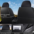 thumbnail image 4 of OTOEZ Diamond Pattern Leather Car Seat Covers, Full Coverage 5-Seat Set, Universal Fit for Cars SUVs Trucks, Waterproof & Airbag Compatible, 4 of 6