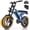 Blue, variant on ESKUTE Electric Bike for Teens & Adults – 750W Motor (1500W Peak), 28 MPH, 48V 13Ah Battery, 16"x4" Fat Tires, 7-Speed, Dual Suspension, Black