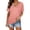 Pink, variant on Blue Plus Size Work Clothes, Short Sleeve Plus Size Top for Women, Weekend Cotton Plus Size Shirts Women, s V Neck Plain Color Soft Loose Fitting Summer T Shirts Women