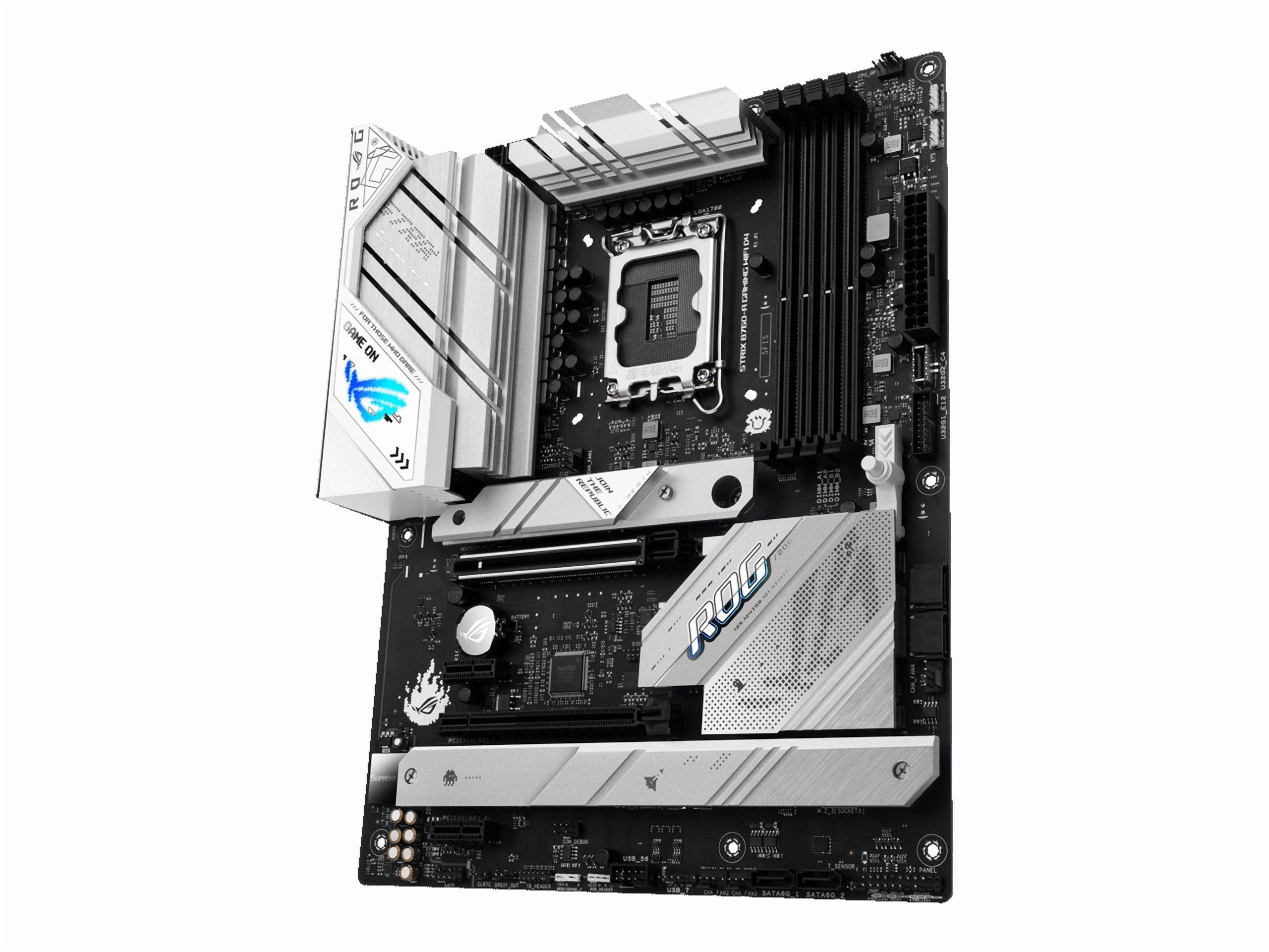 Asus ROG Strix B760-A GAMING WIFI D4 Gaming Desktop Motherboard - Intel B760 Chipset - Socket LGA-1700 - ATX