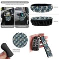 thumbnail image 4 of KUIFORTI Floral Tropical Car Seat Covers Full Set All-Season Protection 15 Pieces Automotive Rear Front Seat Protector Easy to Install Durable Soft Universal fit for SUV,Van,Saden,Truck, 4 of 4