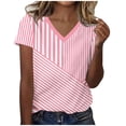 thumbnail image 2 of Zorckvet Womens Shirts Loose Fit Plus Size Blouses Casual Short Sleeve Round Neck Fashion Tops for Women, 2 of 5