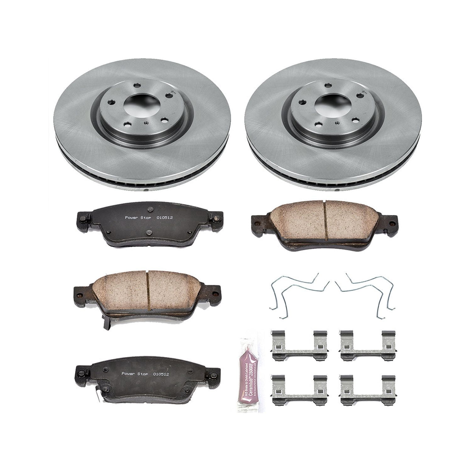 Power Stop Front Stock Replacement Brake Pad and Rotor Kit KOE3022