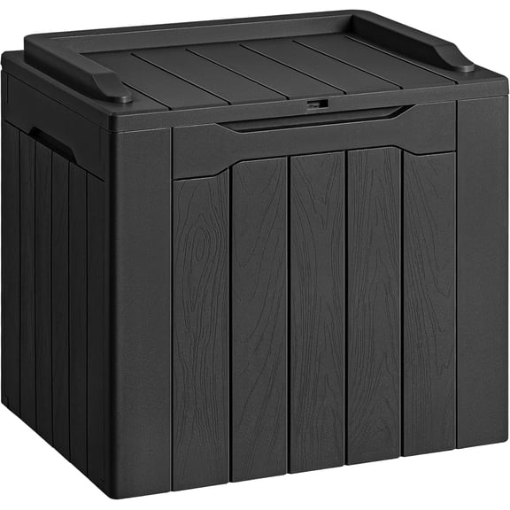 Homall Coffre de Terrasse Extérieur de 31 Gallons en Résine avec Siège, Noir