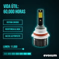 thumbnail image 2 of Luces Led para Auto - EVOLUM - Modelo Yellow 11,000 lúmenes - Resistencia al Agua - Haz de luz Perfecto (9007), 2 of 8