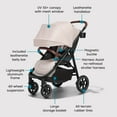 thumbnail image 6 of Baby Jogger City Mini Air Lightweight Stroller, Frosted Ivory, 6 of 7