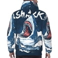 thumbnail image 5 of Bingfone Shark Men'S Drawstring Hoodie Long Sleeve Pocket Sweatshirts-4x-Large, 5 of 9