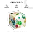 thumbnail image 4 of KLL Floral Vintage Print Tissue Box Cover,Leather Tissue Holder Square Facial Tissue Case Facial Paper Organizer Dispenser for Bathroom, Vanity Countertop, 4 of 7