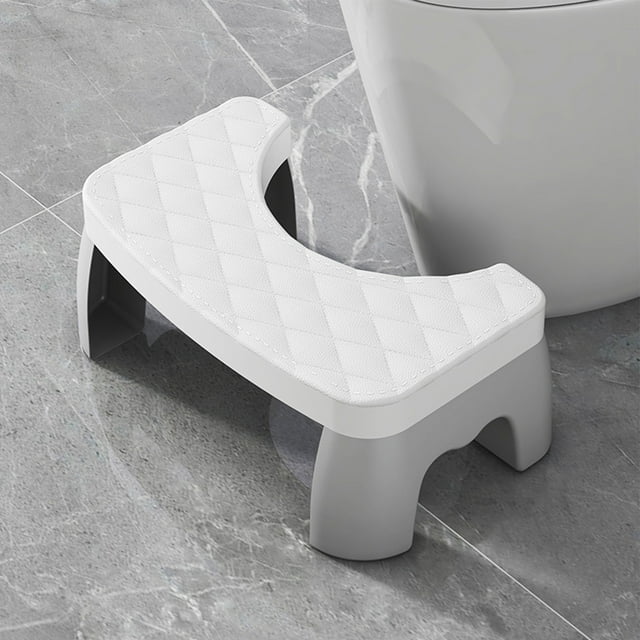 Amzcrzy Bath, Bathroom Organizers and Storage, Toilet Stool Squatting Poop Stool Bathroom Potty Step Stool Toilet Assistance Steps Step Stool Fits All Toilets Detachable Stackable Chamber Pot Bench