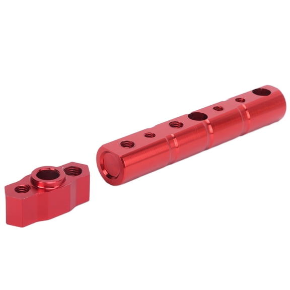 BIMZUC Universal Motorcycle Handlebar Extender Mount Multifunction Metal Extension Bar Bracket in Red (7.08 inches / 18 cm)