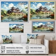 thumbnail image 4 of Designart "Tranquil Landscape of Japan" Landscapes Framed Wall Art - Traditional Blue China Hallway Framed Wall Art Decor, 4 of 6