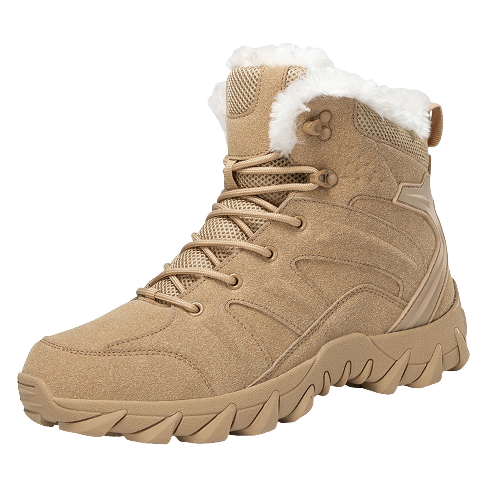 PMUYBHF Male Men Boots Fashion Black Men Snow Boots Winter Boots Fashion New Pattern Simple Solid Color Thickened Warm and Comfortable Lace up 45 Walmart