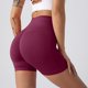 thumbnail image 2 of Pantalones cortos sin costuras para mujer con efecto lifting - Pantalones cortos de gimnasio y yoga de cintura alta, control de abdomen, nailon y spandex, tallas S-XL, 2 of 5