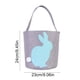thumbnail image 3 of Bolsa de Cesta de Pascua con patrón de conejito y huevo - Bolsa de regalo de tela multicolor 24x23cm para caramelos y regalos, 3 of 6