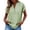 Green, variant on TKLPEHG Short Sleeve Tops for Women Summer Loose Fit Leisure V-Neck Button Eyelet Shirts Ladies Solid Color Tee Lightweight Comfy Everyday Wear (Purple,S)
