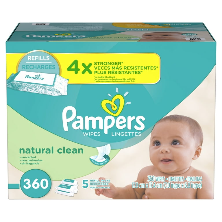 Pampers natural sale clean baby wipes