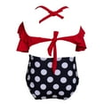 thumbnail image 2 of Aayomet Girls Bathing Suits Bikini Swimwear Little Bathing Two 212Y Girls Floral Beach Toddler Ruffles Swimsuit Wear Pieces Kids,Red 5-6 Years, 2 of 5