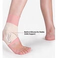 thumbnail image 3 of Ultra-Thin Ankle Brace for Men & Women, Ankle Compression Sleeve Adjustable Ankle Wraps Support for Plantar Fasciitis, Achilles Tendonitis, Ligament Stability, Ankle Sprain Pain Relief, Pink, 3 of 5