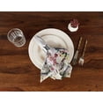 thumbnail image 3 of Vargottam Collection de Luxe Table à Dîner Lin Décor Serviette en Coton Tissu Imprimé Serviettes Réutilisables Ensemble de 12, 20 X 20 - Jardin de Thé Aquarelle Floral, 3 of 6