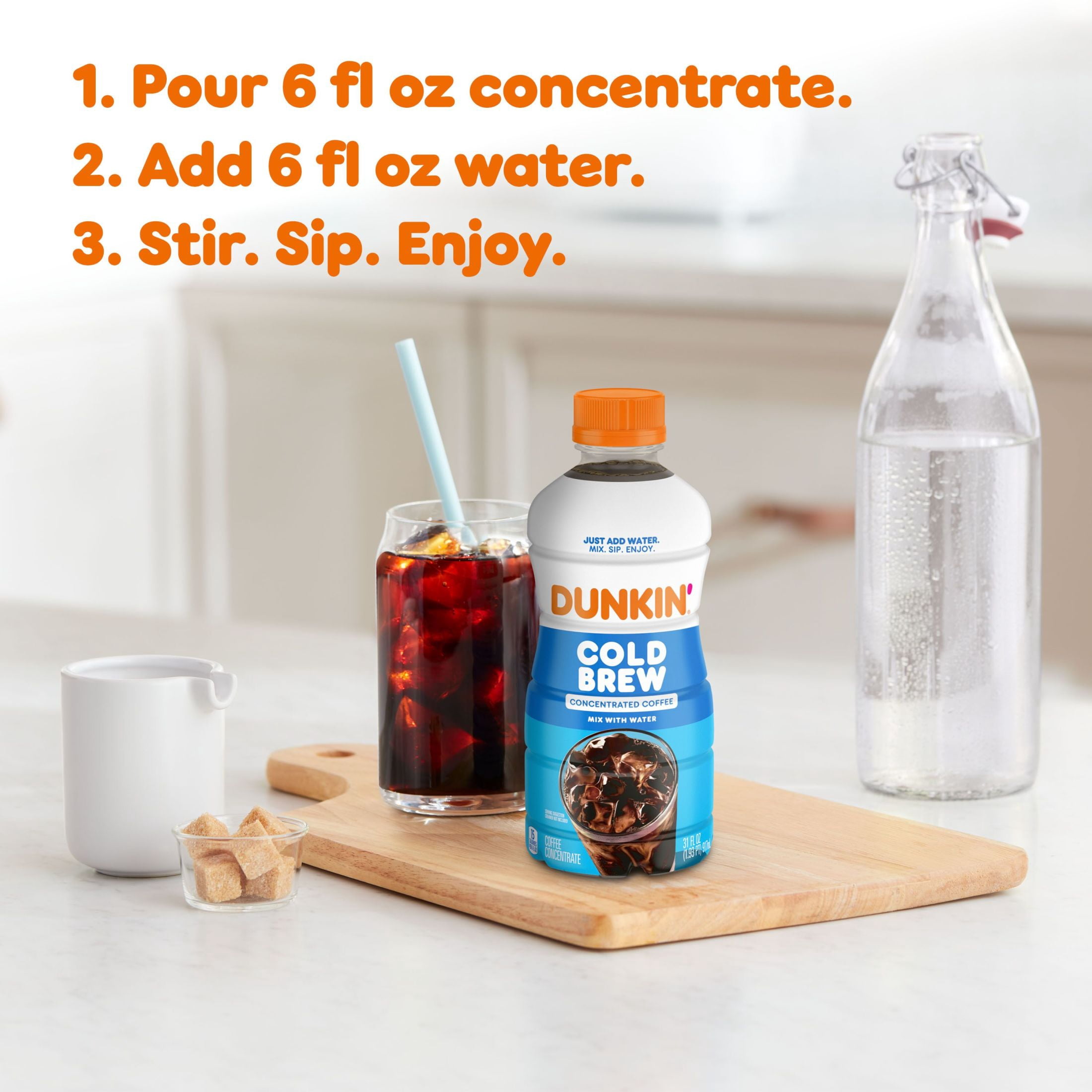 Dunkin’ Cold Brew Concentrated Coffee, 31 Fl oz Bottle
