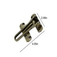 thumbnail image 3 of Door Reinforcement Lock, 1 Pack, Inward Swinging Inside Doors Flip Lock Home Reinforcement Lock for Swing-in Doors, Front Door, Hotel Door, Thicken Solid Aluminium Alloy, 3 of 5