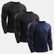 thumbnail image 1 of Camisas de compresión para hombres 3 PCS Capa base elástica de secado rápido, 1 of 7