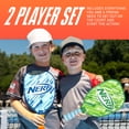 thumbnail image 2 of NERF 2 Player Pickleball Paddle Set - Youth Pickleball Equipment Set - (2) Wooden Paddles with Foam Grips + (2) Outdoor Balls for Kids - Carry Bag Included, 2 of 12