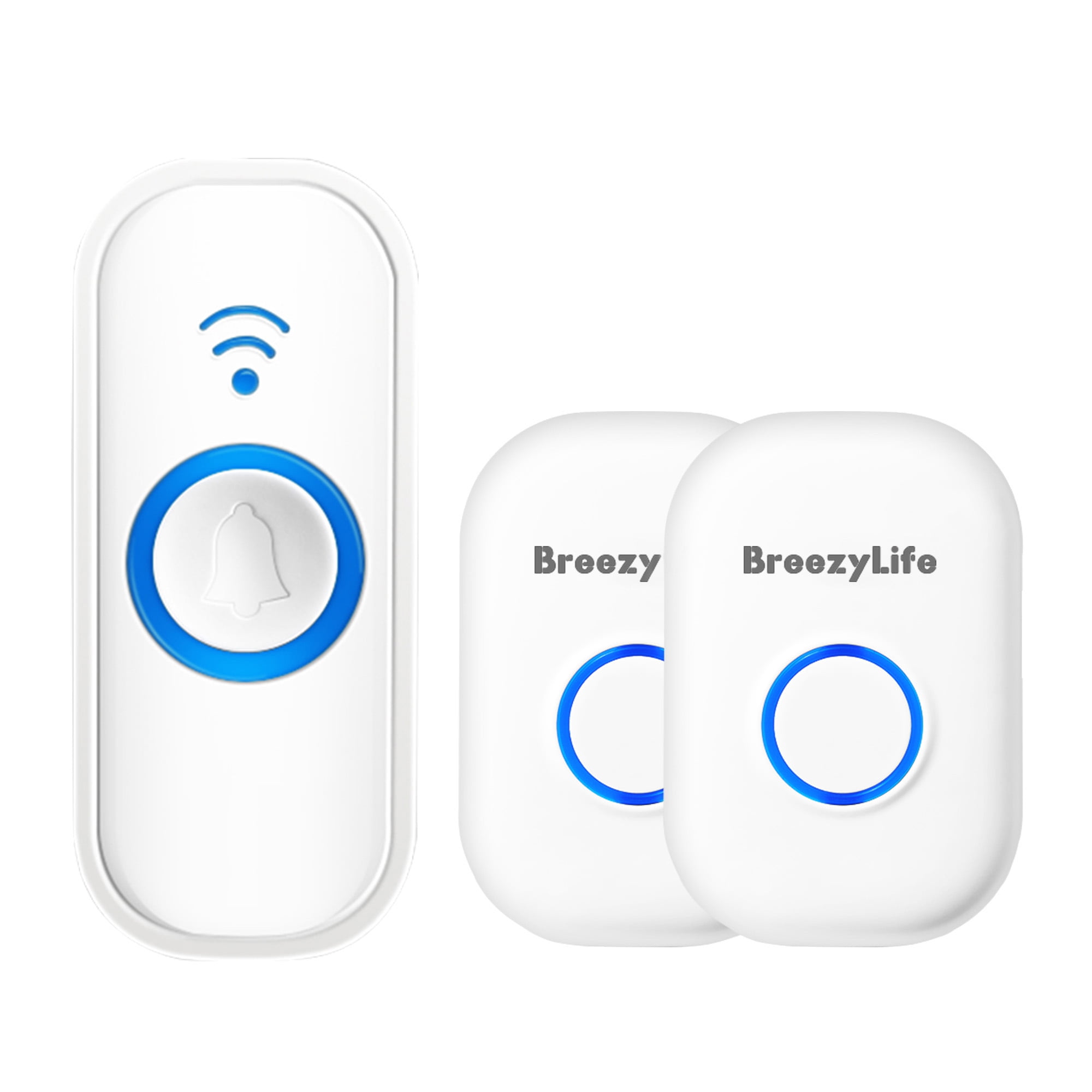 100m Range White Easy Chime Doorbell No Battery Required 1byone Wireless Doorbell Set Doorbell with 1 Receiver and 1 Transmitter 36 Ringtones