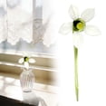 thumbnail image 6 of Beauos Elegant Handmade Glass Vase with Vertical Stripe for Desktop Miniature Decoration (2X1+3X1In, 1Pcs) Clear2, 6 of 8