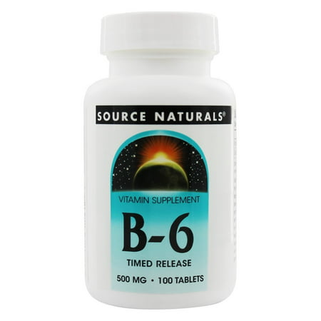 Source Naturals B-6 Timed Release 500 mg 100 Tabs