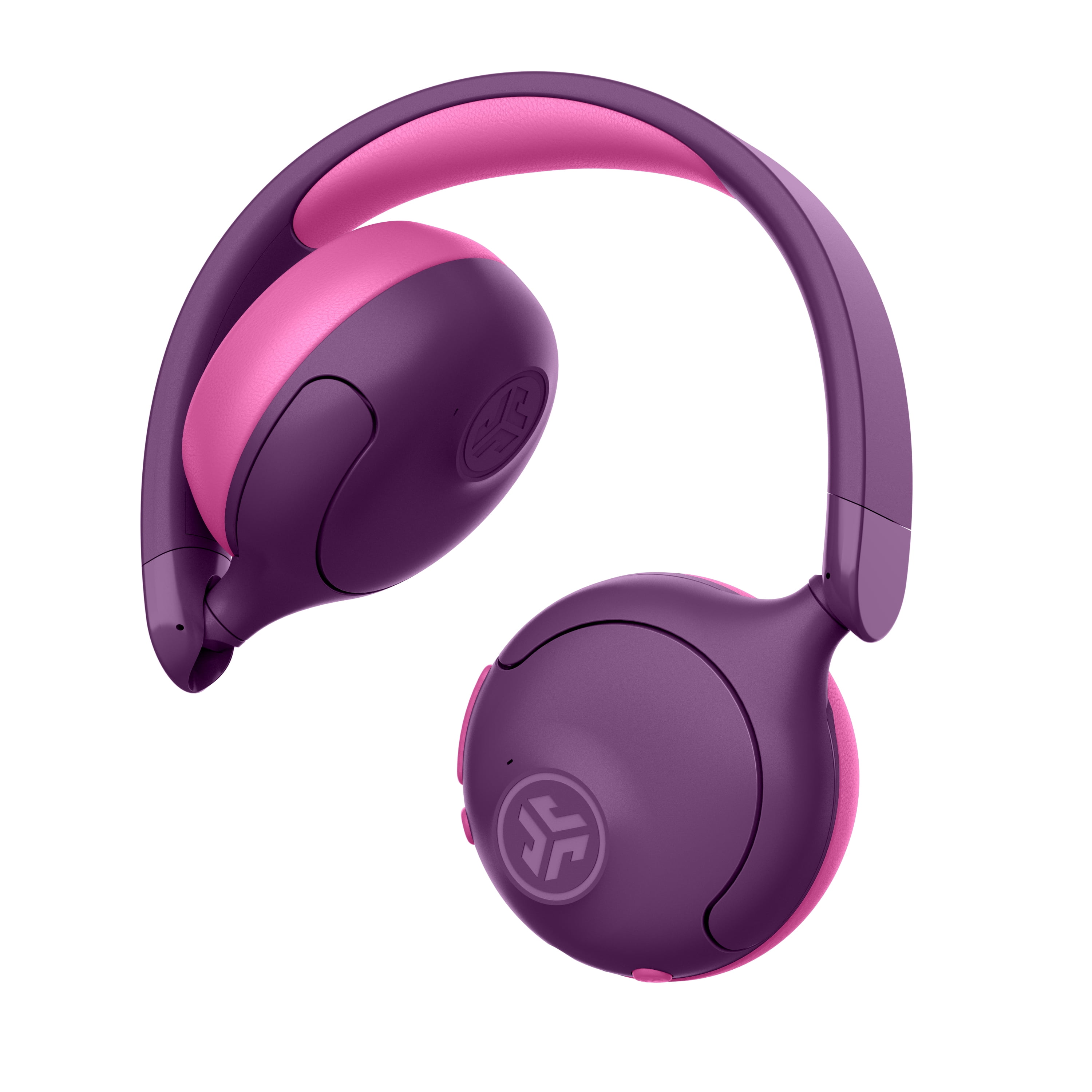JLab JBuddies ANC Kids Headphones, Safe Volume, Noise Cancelling, 48Hr Playtime, Purple/Pink