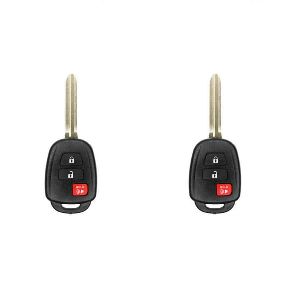 Keys4Less Replacement Keyless Remote Head Key Fob for Toyota Tundra 2019 FCC GQ4-52T Part Number 89071-0R040 89070-0R120 89070-0R130 89070-0C050 Pack of 2
