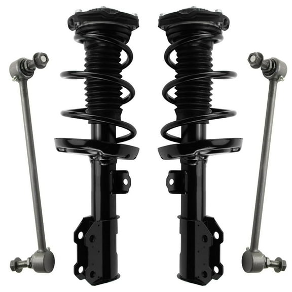 Detroit Axle - Front Struts Sway Bars for 2016-2019 Chevrolet Cruze 2 Struts with Coil Spring Assembly 2 Sway Bar End Links 2017 2018 Replacement Suspension Kit
