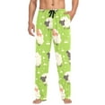 thumbnail image 5 of Cute Cartoon Sheep Men's Pajama Pants Cotton Long Sleepwear Lounge Pants 2XL, 5 of 7