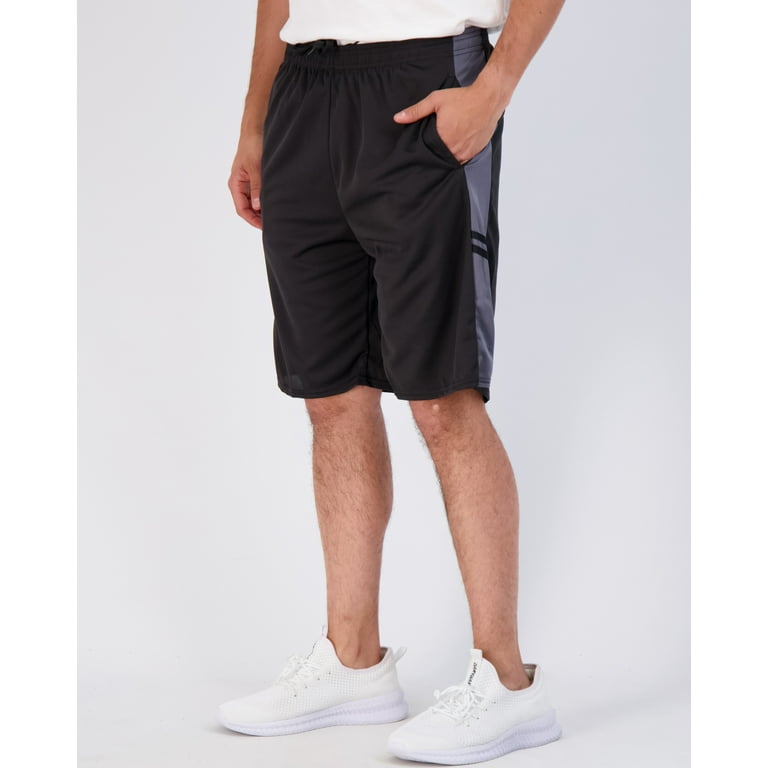5 Pack Men s Mesh Athletic Performance Gym Shorts with Pockets S