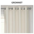 thumbnail image 3 of Half Price Drapes Off White Silk Room Darkening Curtains for Bedrooms(1 Panel),50WX 120L, 3 of 11