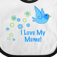 thumbnail image 4 of Inktastic I Love My Meme Boys Baby Bib, 4 of 4