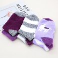 thumbnail image 6 of Zando Fuzzy Socks for Women Yoga Socks Warm Fluffy Socks Grip Socks Soft Slipper Socks with Grippers 6 Pairs Deer Purple, 6 of 6